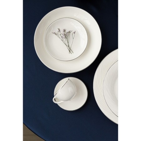 Porcelain dessert plate Magistro la Perle, D = 20 cm, white color-6