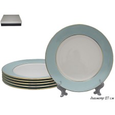 Set of plates Lenardi Blue, D = 27 cm, 6 pcs