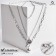 Pens "chain" medallion, color silver, 56 cm