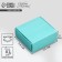 Gift box for jewelry double -sided, packaging, Tiffany, 7.5 x 7.5 x 3 cm