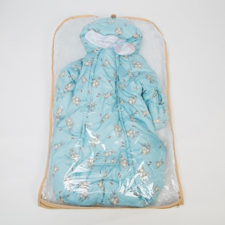 Envelope with handles (with a loop for car seres), the color is turquoise, height 68 cm-5