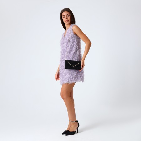 Female bag on a magnet, black color-6