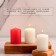 Candle cylinder aromatic "flowering garden", set 2 pcs, 5.6x8 cm