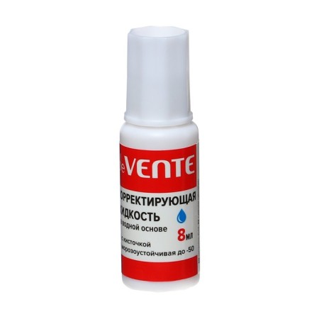 Corrective liquid 8 ml, development, water base, frost -resistant brush