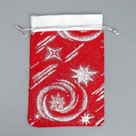 Bag gift plush “New Year has come”, embossing, 20 x 30 cm +/- 1.5 cm, New Year-4