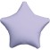 Foil ball 19 "Star", mystic lavender