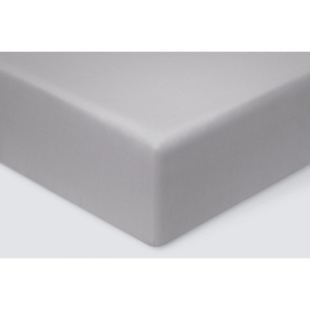 The sheet on the elastic band "Monopsece", size 90x200x23 cm, dark gray color
