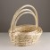 A set of baskets of 3 pcs, 45x36x16xh43cm, white, willow