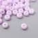 Glass 8/0 "Marshmallow. Matte. Cyclomen" 10 g