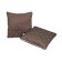 Decorative cappuccino pillow 40x40cm (Fas. 2 pcs), knit, PE 100%