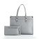 Women's bag with lightning, textura, average size, color gray