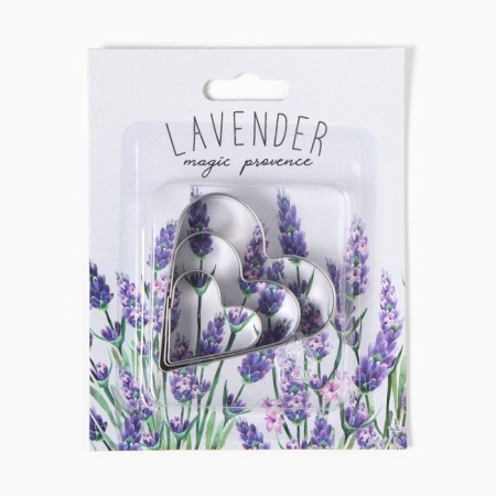 Набор "Lavander" полотенце 40х73см, саржа 190гр/м2, формочки для печенья-4