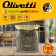 Capacity for storing bulk products Olivetti Vetro GFC071, with a lid, 700 ml
