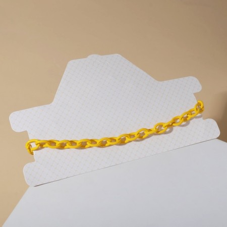 Chocker "chain" cartoons, yellow color, l = 37 cm-3