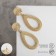 Earrings Metal "Barbados" drops, color gold