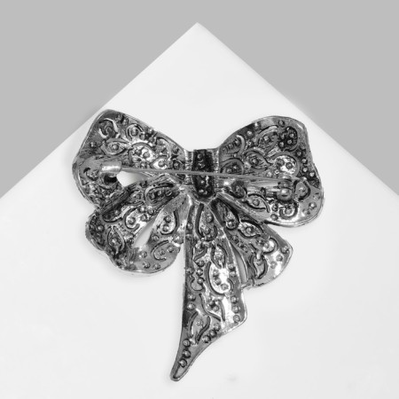 Board "Balt" patterned, white-blue color in black silver-1