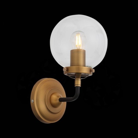 Sconces st. SL234.401.01. Varieta. 1x40 W, E27, 14x27 cm, black color, gold-3