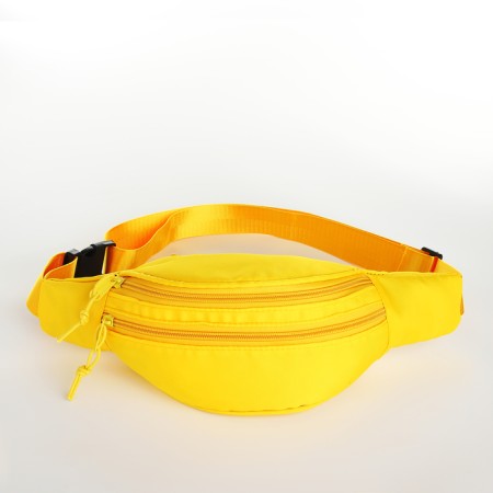 Lightning waist bag, 2 pockets, yellow color-1