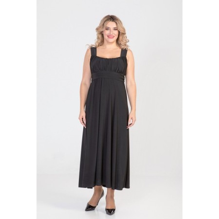 Female dress, size 54, black color-3