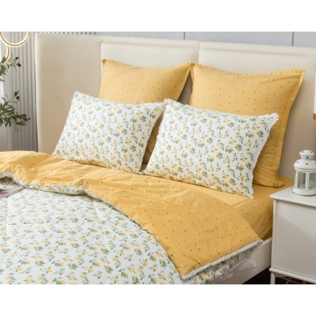 Set 1.5 joint venture: blanket 150x210 cm, sheet 180x230 cm, pillowcases 50x70 cm - 2 pcs-1