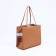 Female bag, lightning tout, brown color