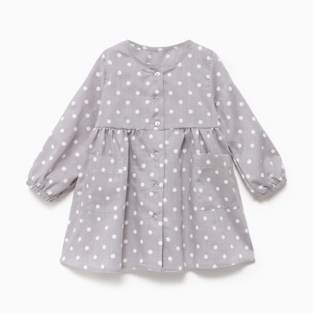 Baby dress I, height 80-86, gray
