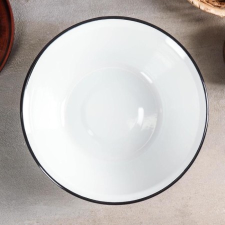 Bowl, 2 l, without decolleys, induction, white color-1