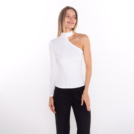 Jumper female, white color, size 44-3