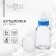 A bottle for feeding, classic throat, glass, slow flow, from 6 months, 150 ml., Mix color