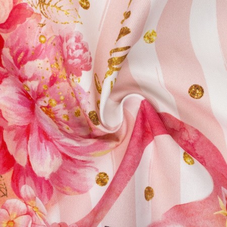 Path on the Ethel Flamingo table 30x70 cm, 100% cotton, sarzha 190 g/m2-6