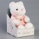 Soft toy "Little Friend", a bear in a pink overalls