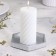 Summary "Hexagonnik. Marble" from gypsum, 9.7x1.3x1cm, silver