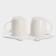 A set of ceramic mugs with spoons "Spring", 2 items: 200 ml, Mix drawing