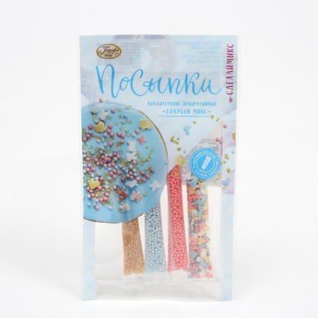 Sprinking confectionery "Parf", blue mix, 20 g