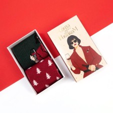 A set of New Year's women's socks KAFTAN 