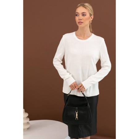 Female jumper, size m, white color 62009-1