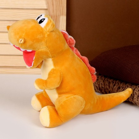 Soft toy "dinosaurus", 31 cm, orange color-1