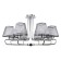 Cache chandelier, 8x40W E14, chromium color