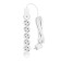 Network filter, 5 nests, 3m, s/h, with curtains, with an off, 2200W, 10A, Bel, 32576 5, Duwi