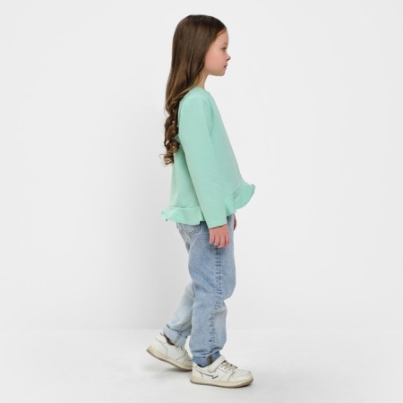 Svitshot for a girl with a kAFTAN "Basic Line" size size 30 (98-104), mint color-4