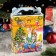 Giving Box "Santa Claus and Hares", 16.8 x 7 x 25 cm