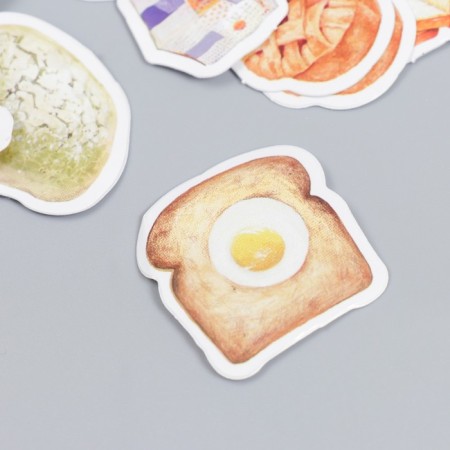 Stickers for creativity "breakfast" set 46 pcs 4.4x4.4x1.1 cm-1