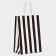 CRAFT package, black, "stripes", 21 x 15 x 8 cm