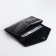 Women's wallet on the button, black color