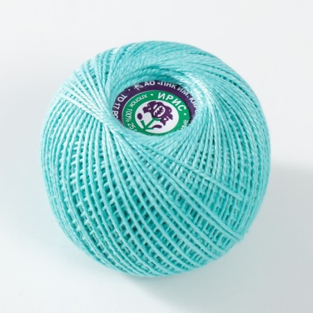 Knitting threads "Iris" 150m/25g 100% Merusirized cotton color 3506-1