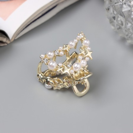 Hair crab "Samantha Galant" arc, 3 cm, gold-1
