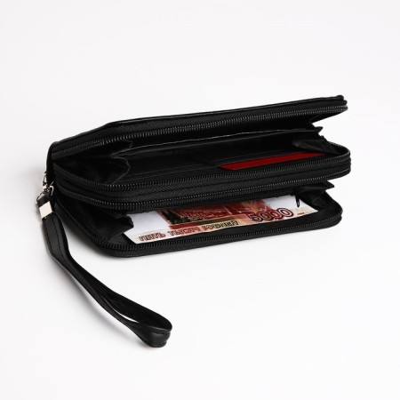 Women's wallet with lightning, black color-3