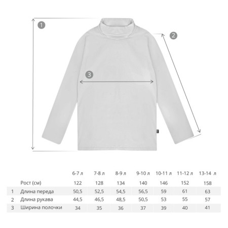 Turtleneck for boys, height 152 cm, black color-4