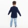 Longslit for a boy, blue color, height 122