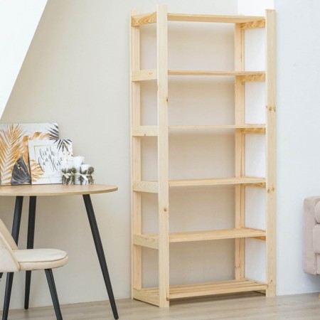 Wooden rack reinforced 180x84x37.5cm, 6 shelves-1